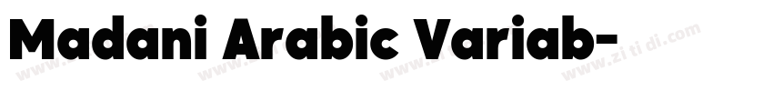 Madani Arabic Variab字体转换